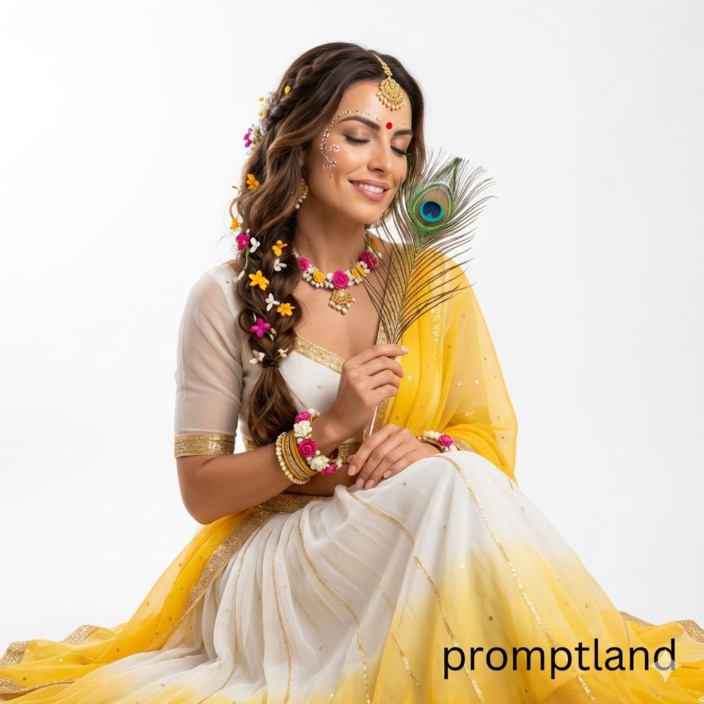 Minimal Radha-Inspired Studio Portrait