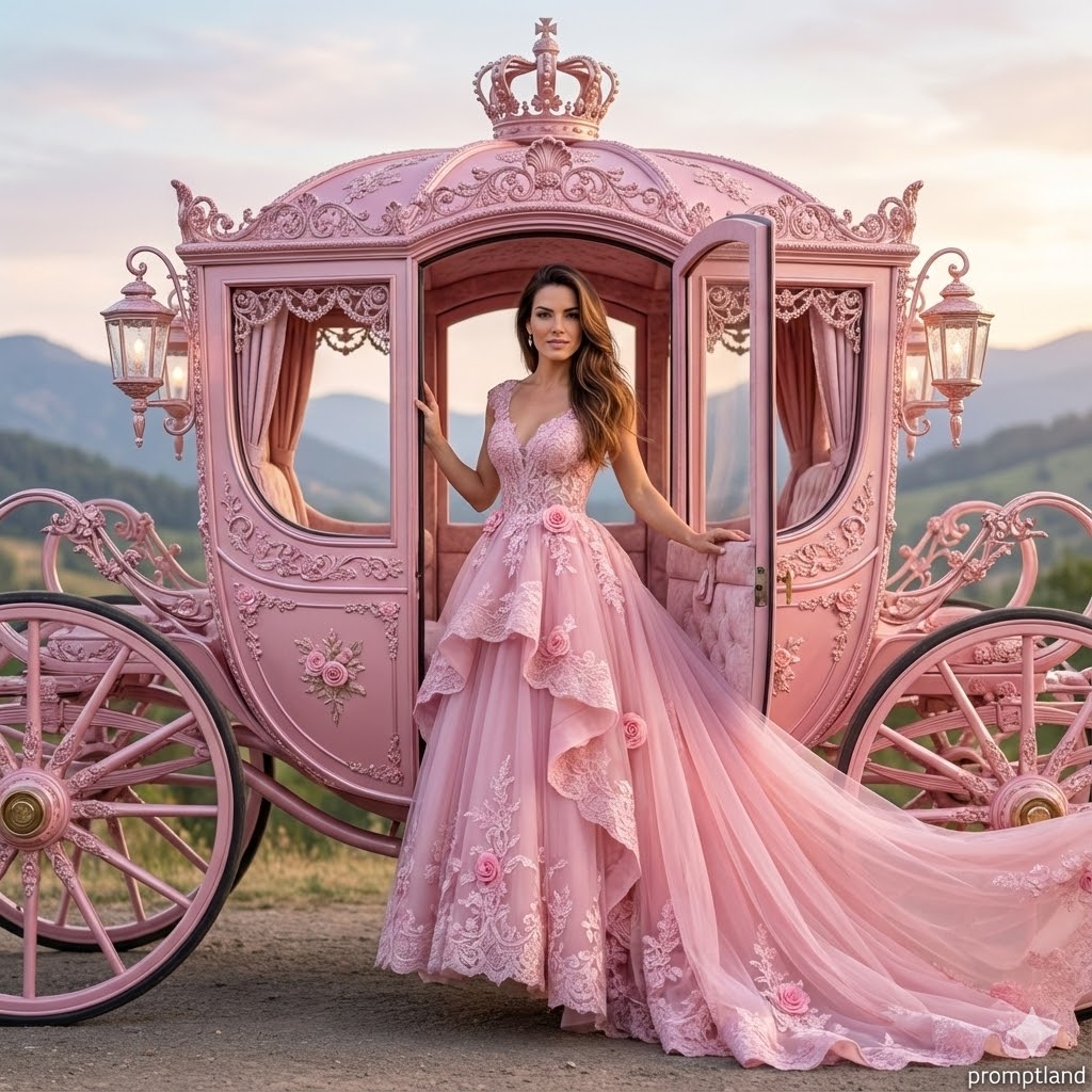 Royal Carriage Fashion Portrait