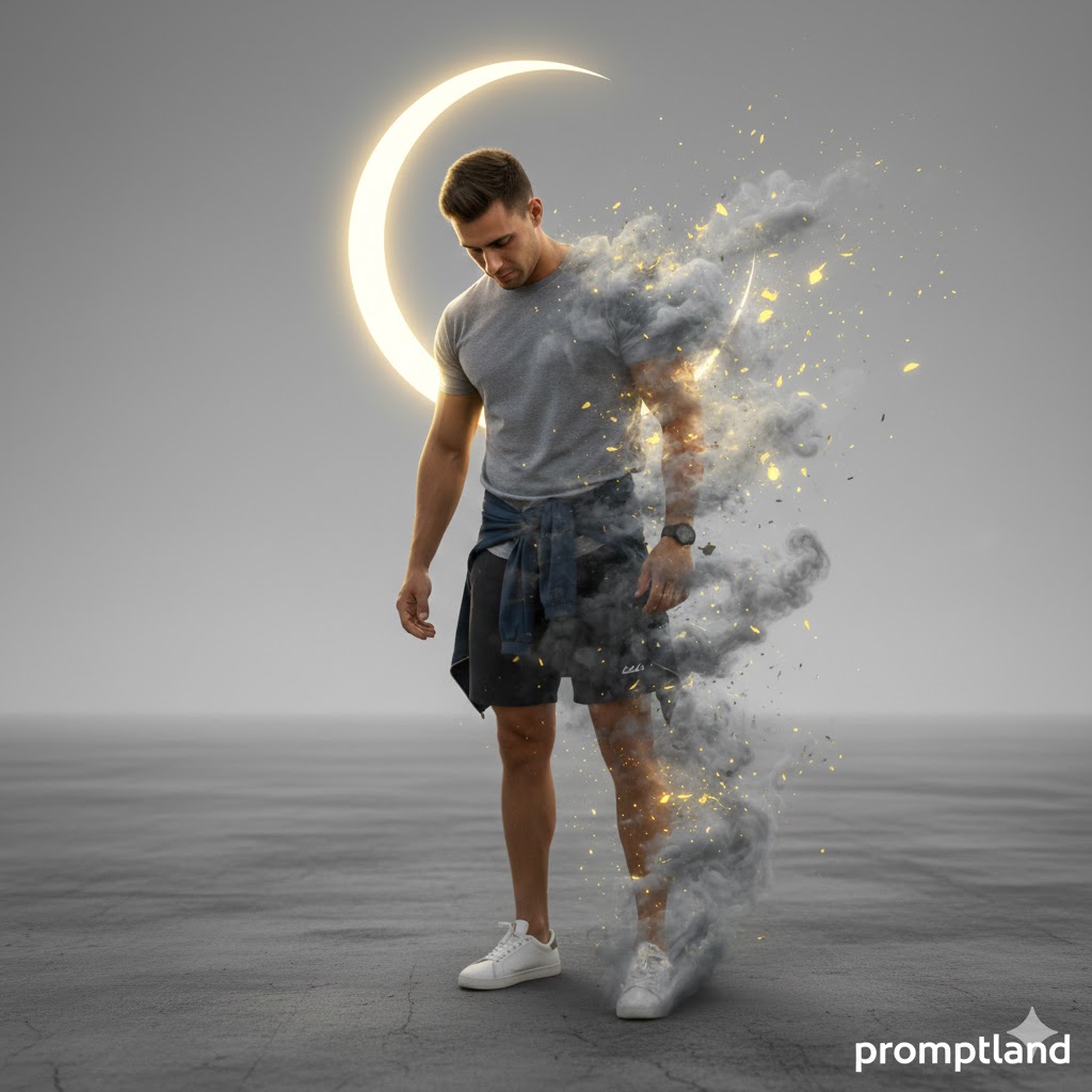 Golden Crescent Dissolve Portrait