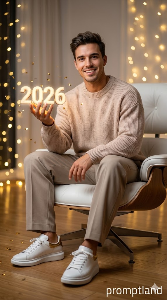 uxury New Year Celebration Portrait