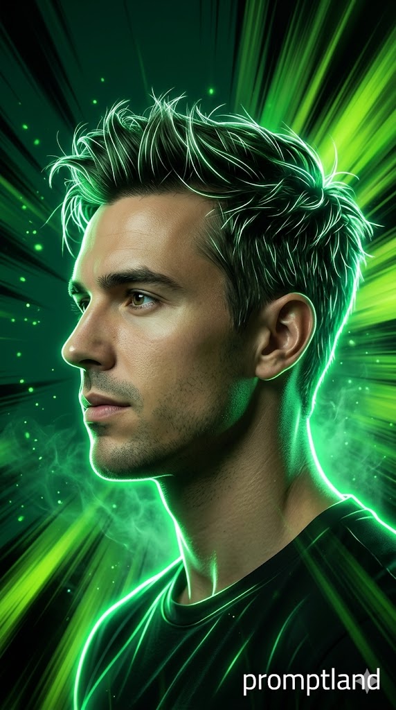 Cyberpunk Emerald Portrait