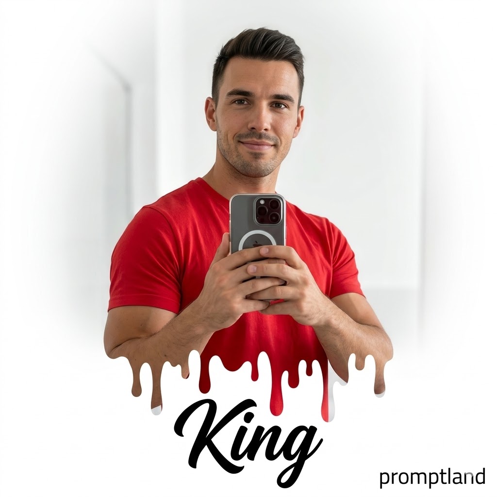 Drip Effect Mirror Selfie