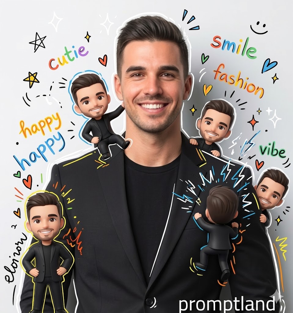 Mixed-Media Chibi Portrait